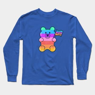 Rainbow Jelly Bear - June Pride Collection Long Sleeve T-Shirt